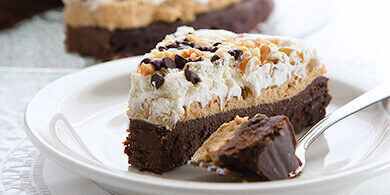 Audreys Desserts First Chocolate Flourless Torte With Peanut Butter Topping