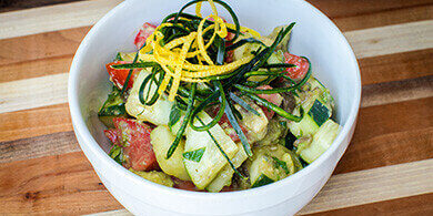 Nick's Picks: Cucumber Avocado And Tomato Salad