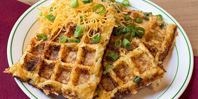 Nick's Picks: Egg And Cheese Hash Brown Waffles