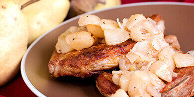 Nick's Picks: Seared Pork Chops W Ginger Pear Chutney