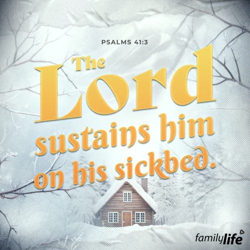 Tuesday, January 30, 2024
Psalm 41:3
The Lord sustains him on his sickbed; in his illness you restore him to full health.Disease and death were never supposed to be a part of God’s creation, but when sin entered the world, creation was cursed. And yet, we know the One who conquered sin and death, and He conquered all manner of afflictions, too. Jesus was the great physician both spiritually and physically, healing diseases and mending broken bodies wherever He went. Christ had the power to heal and forgive sins, and the same is true of the Lord today. If you need to see healing, for yourself or for someone you love, never stop praying; the prayers of God’s people do not fall on deaf ears.